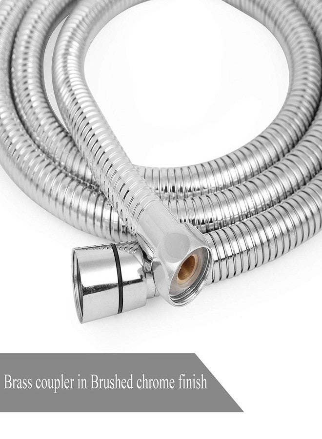 اونست أنبوب دش مرن من الفولاذ المقاوم للصدأ من Honest، بطول 1.5 متر، فضي (عبوة من 4 قطع) - Image 4